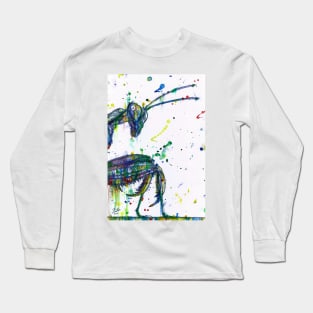 PRAYING MANTIS watercolor and ink portrait.1 Long Sleeve T-Shirt